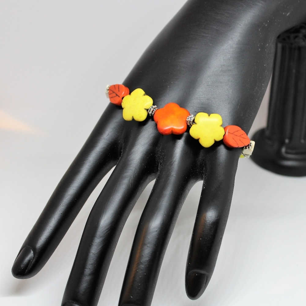 Plus size, turquoise colorful bracelet